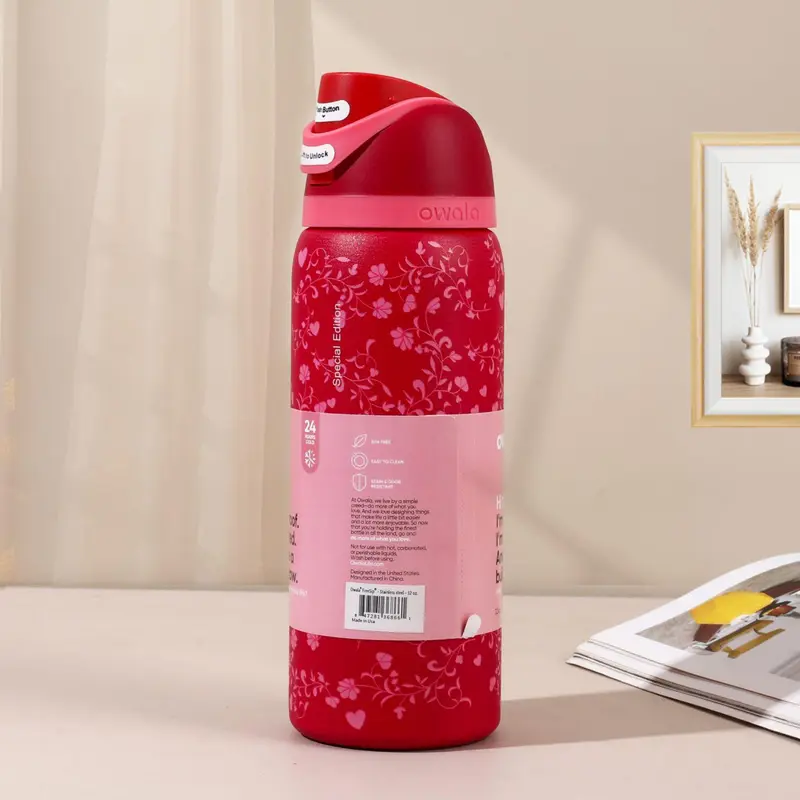 Owala 32oz Magenta Floral Special Edition Insulated